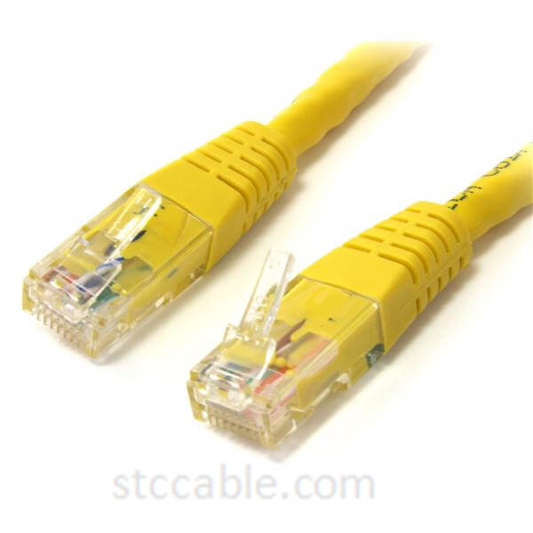 50 ft (15.2 m) Cat6 yellow Crossover Patch Cables