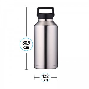 Top Sale 1900ml Fitness Water Bottle Oanpast ûntworpen thermosflessen