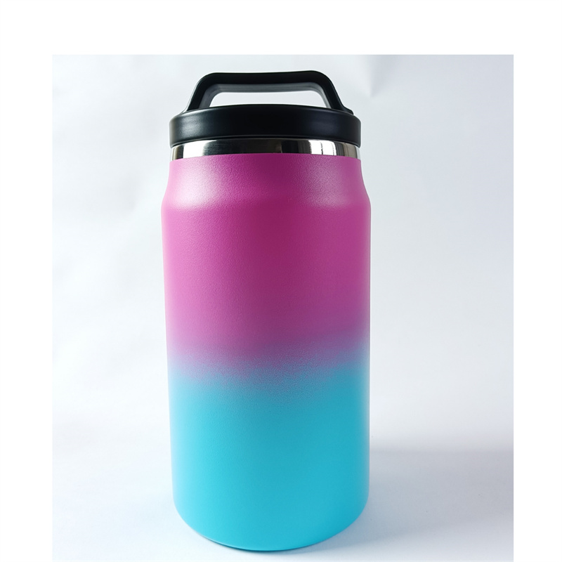 Дизайн по поръчка 1.9L бутилка за вода с широко гърло Термос от неръждаема стомана Буркан за лед