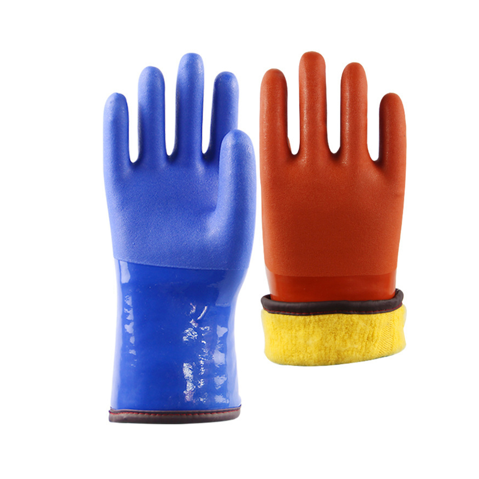 Pracovné rukavice potiahnuté PVC pre veľké zaťaženie Priemyselné rukavice odolné voči chemikáliám a kvapalinám
