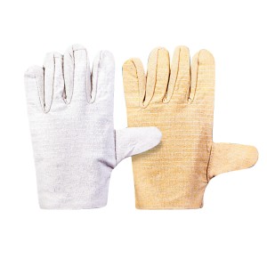 Широко користени 24 насочни памучни ракавици за безбедност при работа со врвен квалитет