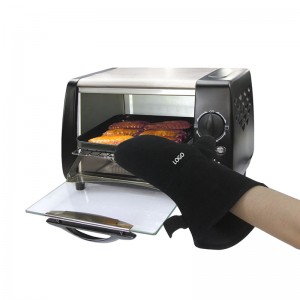 Barbecue bbq reżistenti għas-sħana nar bbq grill ingwanti tal-kċina microwave ġilda forn mitts guantes