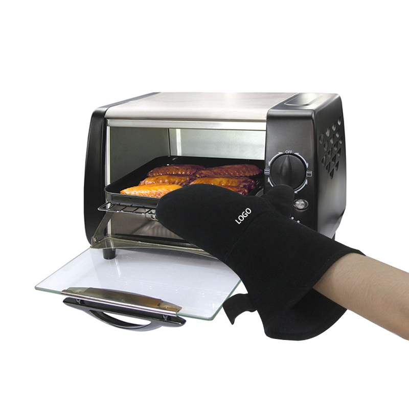 Barbekü barbekü ısıya dayanıklı şömine barbekü ızgara mutfak eldivenleri mikrodalga deri fırın eldiveni guantes