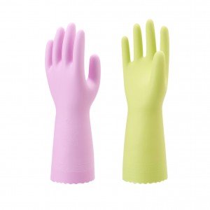 Reusable Household Gloves, PVC Dishwashing Gloves, Unlined, Long Sleeves, Kitchen Cleaning Gloves