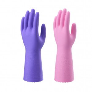 PVC Household Purgatio Gloves, Reusable Dishwashing Gloves cum Cottonus Gregi Liner, Non Labi