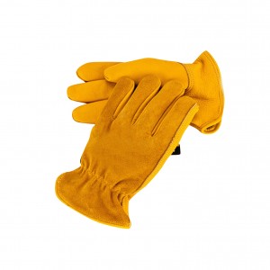 Cow Split Leather Work Gloves Driver Gloves Multifunction Truck Warehouse Farm Men Women Outdoor Work Gloves