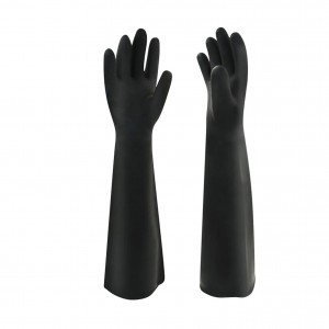 Chemical Resistant Natural Rubber Diamond Grip Gloves