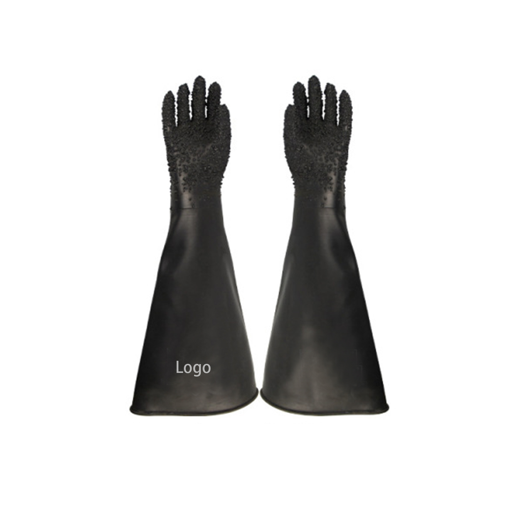 Висококачествени латексови противоплъзгащи предпазни ръкавици, маслоустойчиви на киселинно-алкални зърна, издръжливи ръкавици за защита на труда