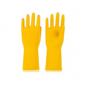 Reusable Household Gloves, Rubber Dishwashing gloves, Extra Thickness, Long Sleeves, Kitchen Cleaning, Working