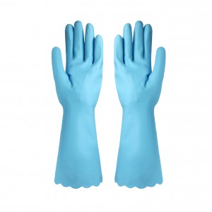 Перчатки для мытья посуды из ПВХ, безопасные для кожи, многоразовые кухонные перчатки с хлопковой флокированной подкладкой, нескользящие