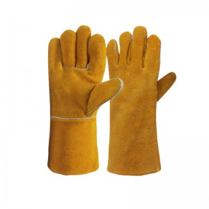 Schweißerhandschuhe aus Leder Hitze-/feuerbeständige Handschuhe