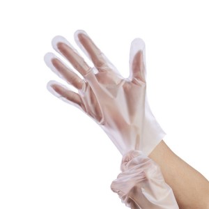 Основни пластични TPE ракавици за еднократна употреба, за ракување со храна, текстуриран прав, без латекс, не стерилен
