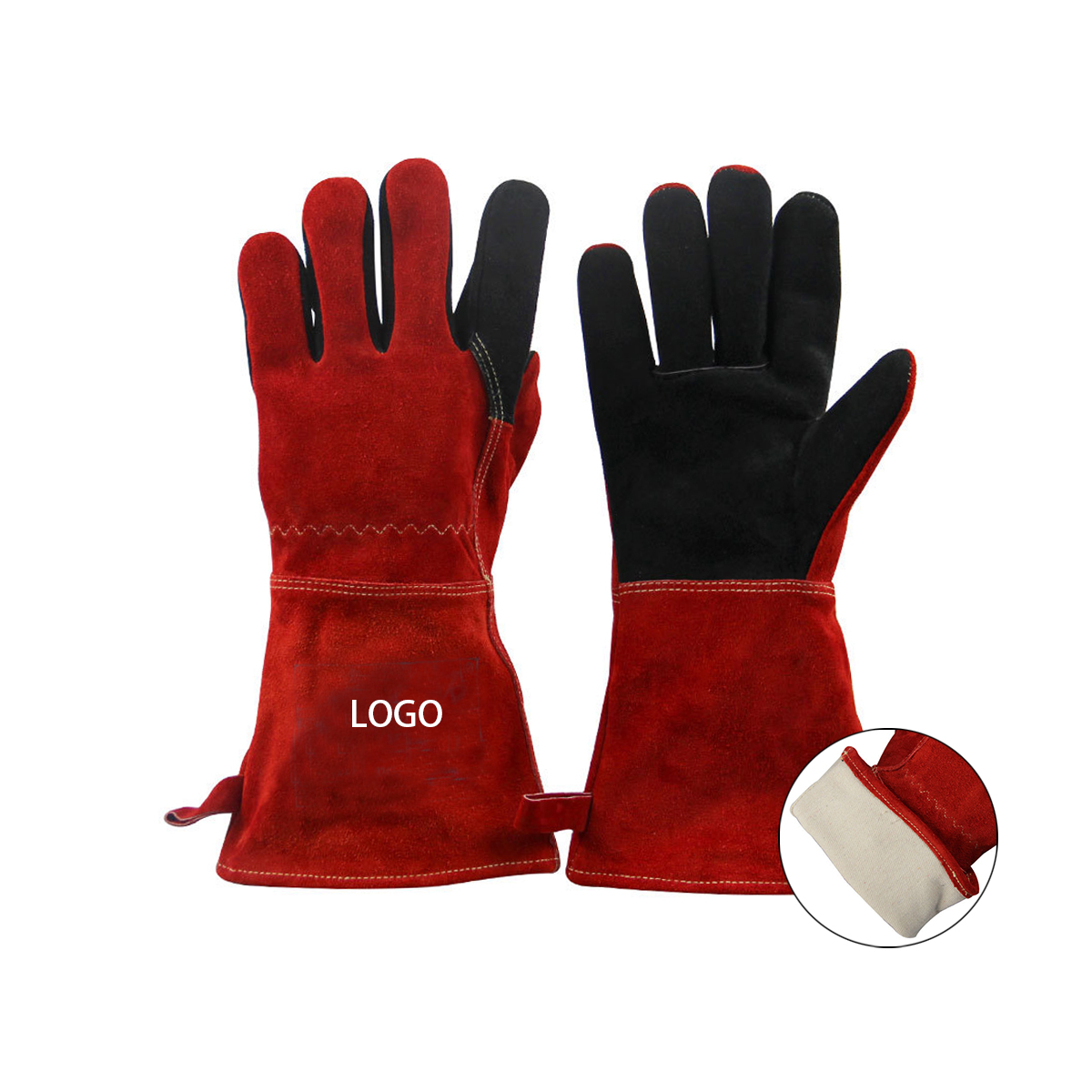Висококачествени работни ръкавици от телешка кожа/работни ръкавици за фабрични работници