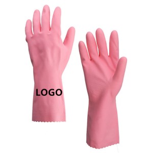 Viacfarebné prispôsobené logo Gumové rukavice pre domácnosť na umývanie riadu