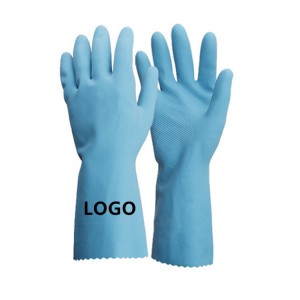 Mehrfarbige kundenspezifische Logo-Gummihaushaltsreinigungs-Spülindustrie-Handschuhe