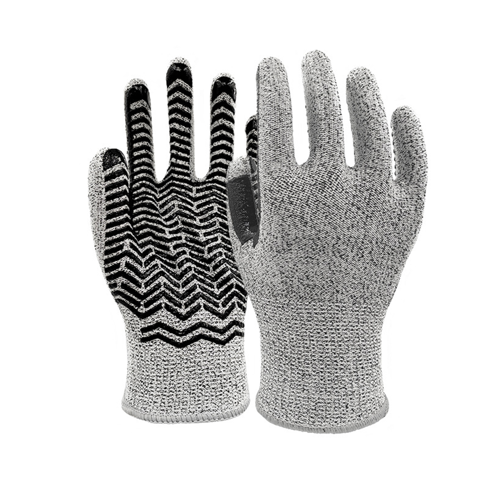 Level 4 Cut Resistant Gloves Food Grade Cut gloves para sa Kitchen Gardening Wood Carving na may Rubber Grip Stripe