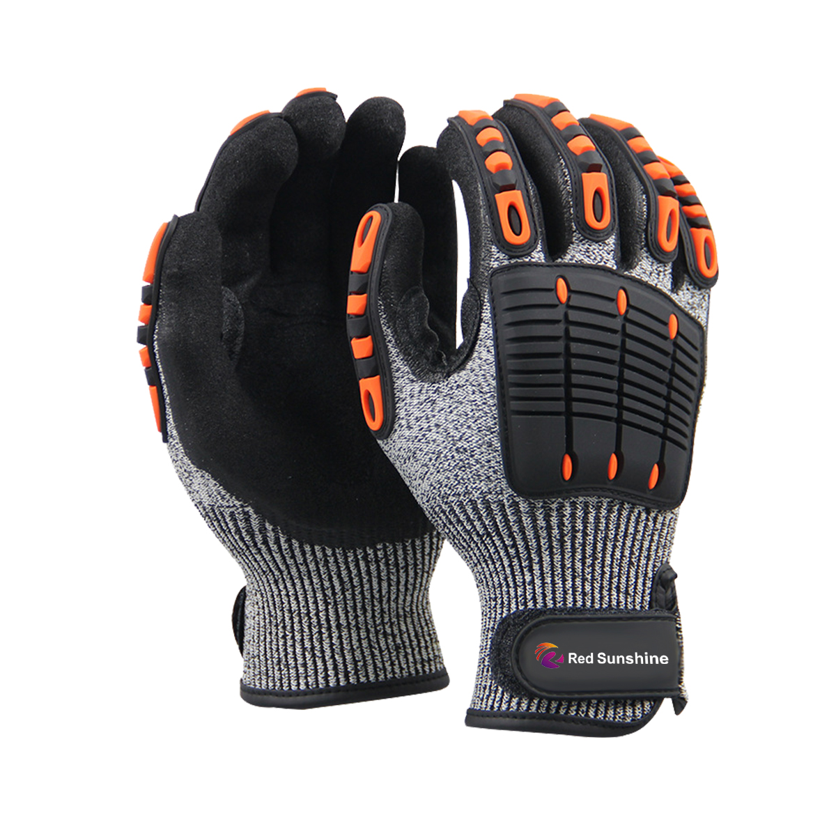 Stoßfeste TPR-Knöchel schützen mechanische Anti-Vibrations-Handschuhe