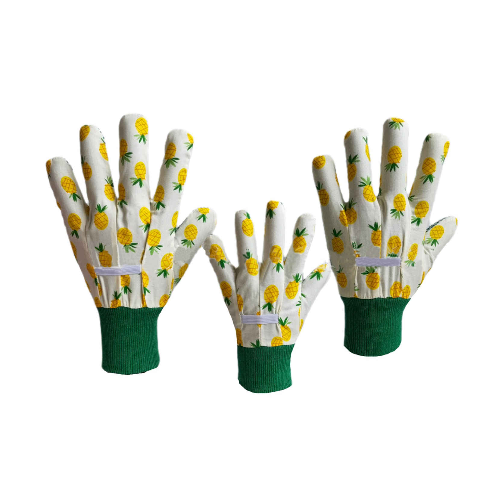 ស្រោមដៃសួនដូង កប្បាស 100% ថោកៗ ស្រោមដៃ PVC Dotted Cotton Garden Gloves Unisex