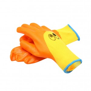 Zahradní rukavice pro ženy, Zahradní rukavice potažené latexem, prodyšné, střední velikost padnou většině, fialová, žlutá, červená