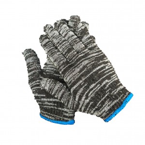 Найдешевші трикотажні поліетиленові бавовняні рукавиці для безпечної роботи в різних кольорах/Guantes De
