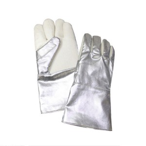 Kvalitné 350 stupňové rukavice z hliníkovej fólie odolné voči extrémnemu teplu