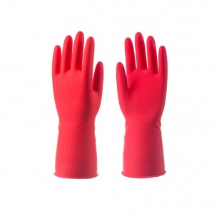 Rengöringsdiskhandskar, professionella diskhandskar av naturgummi latex, återanvändbara handskar för köksdiskmaskin