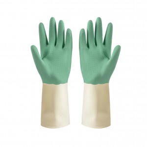 Гумени ръкавици-Без латекс Кухненски почистващи ръкавици Домакински водоустойчиви миене на съдове Голям