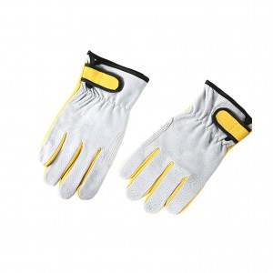 Unlined Men's Pigskin Leather Work Gloves, Drivers Gloves
