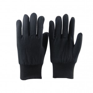 Мъжки размер Големи памучни работни ръкавици с плетени ръкавици