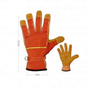Кожаные перчатки пожарной безопасности Перчатки пожарных Огнестойкие перчатки из коровьей кожи
