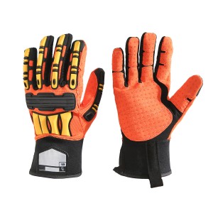 Impact Foam Nitrile Palm Tpr-Handschuhe mit Handrückenschutz