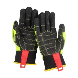 Mechanics Gloves TPR Protectors on the Back of Hands Work Gloves