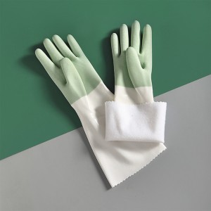 PVC Latex Rubber Gloves Kitchen Dishwashing Household Latex Rubber Gloves
