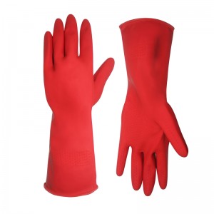 3 цвята латексови домакински ръкавици за почистване Водоустойчиви