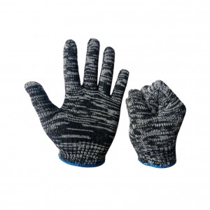 Най-евтините микс цветни работни плетени памучни ръкавици/Guantes De