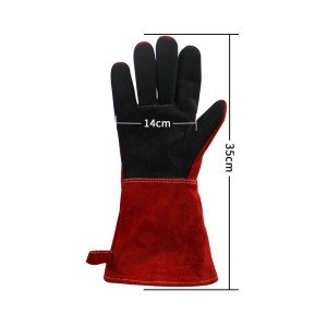 Vysoce kvalitní pracovní rukavice z hovězí kůže / pracovní rukavice pro tovární dělníky