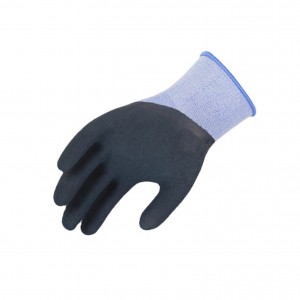 Guante blaue, mit Latexkautschuk tauchbeschichtete, schnittfeste Konstruktion schützt Arbeitsschutzhandschuhe