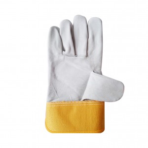 Leather Work Gloves na may Safety Cuff Welding Rigger Gloves