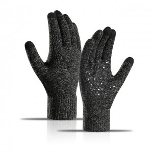 Windproof Warm Brei Anti-Slip Sport Touchscreen Teksting Ryd Fyts Touch Screen Winter Knitted Handschoenen