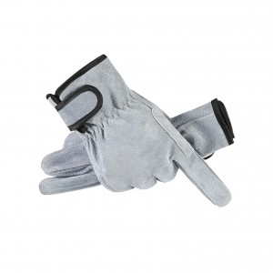 Работни защитни ръкавици от свинска кожа с най-високо качество с кука и примка