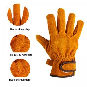 Men's Heavy Duty Leather Ranching at Fencer Gloves |Matibay na Abrasion at Water-Resistant
