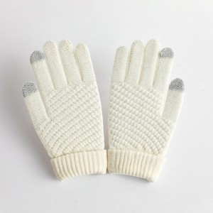 2021 Winter Magic Gloves Touch Screen Women Men Zilam Germ Stretch Knitted Wool Mittens Acrylic Gloves