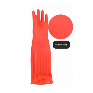 Качествени гумени ръкавици за кухненски прибори Водоустойчиви гумени ръкавици с дължина 45 см