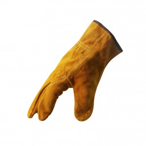 Mănuși de lucru din piele de bovină întărită pentru bărbați Mănuși de sudare