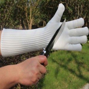 IButcher Guantes De Acero Long Cuff Stainless Steel Wire Metal Mesh Gloves
