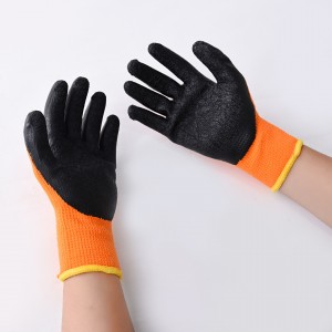 Nylon Latex Wrinkle Coated Work Gloves Hanganga karapu