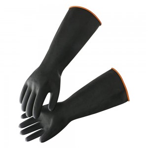 Chemical Resistant Handschoenen, EnPoint Heavy Duty Yndustriële Rubber Handschoenen, Natuerlike Latex Feiligens Wurk Handschoenen Waterproof Reusable