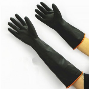 Chemical Resistant Handschoenen, EnPoint Heavy Duty Yndustriële Rubber Handschoenen, Natuerlike Latex Feiligens Wurk Handschoenen Waterproof Reusable