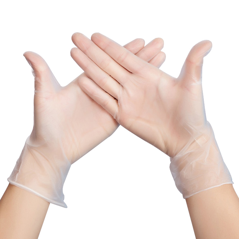 Еднократни PVC винилови ръкавици за преглед Представено изображение