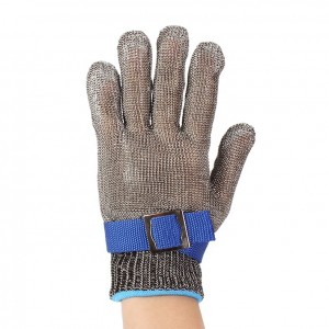 Gute Qualität Metallschnittfeste Handschuhe aus Edelstahlgewebe für die Sicherheit beim Schneiden von Metzgern